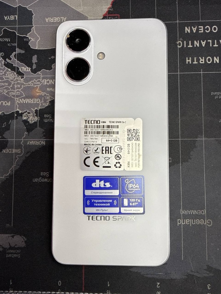 Мобильный телефон Tecno spark go2 64