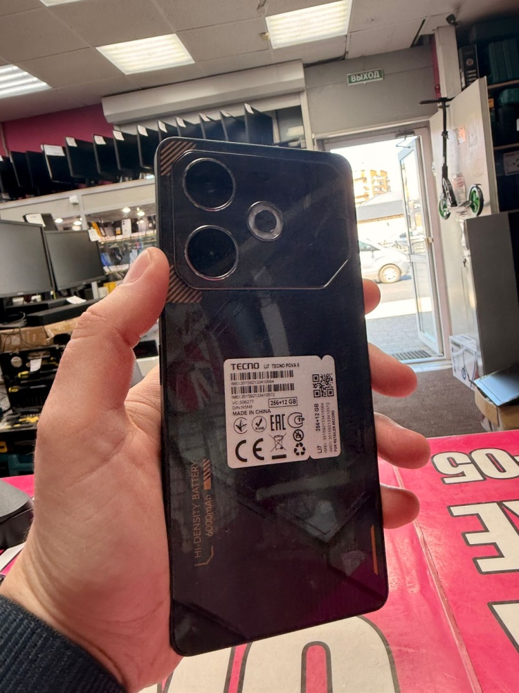 Мобильный телефон Tecno Pova 6(12\256)
